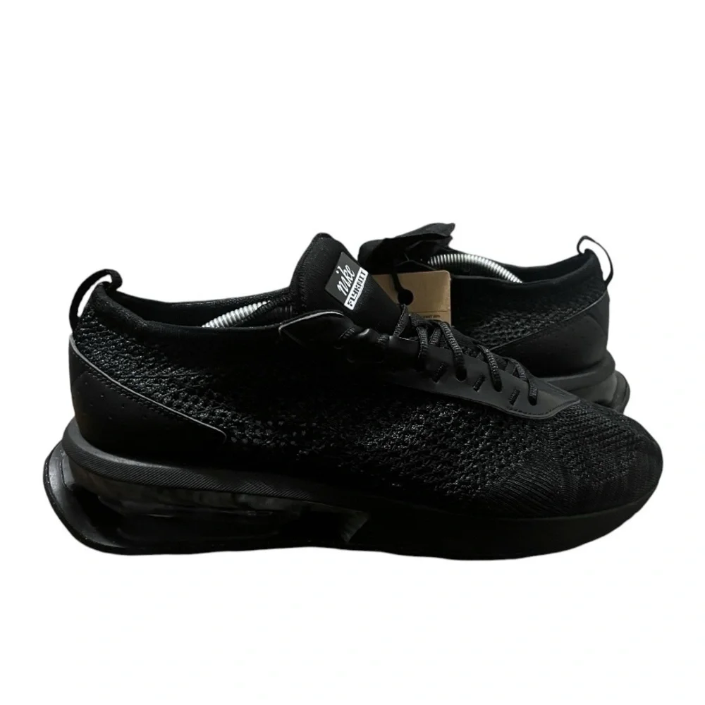 NEW Nike Air Max Flyknit Racer Mens Triple Black Shoes Sz 13